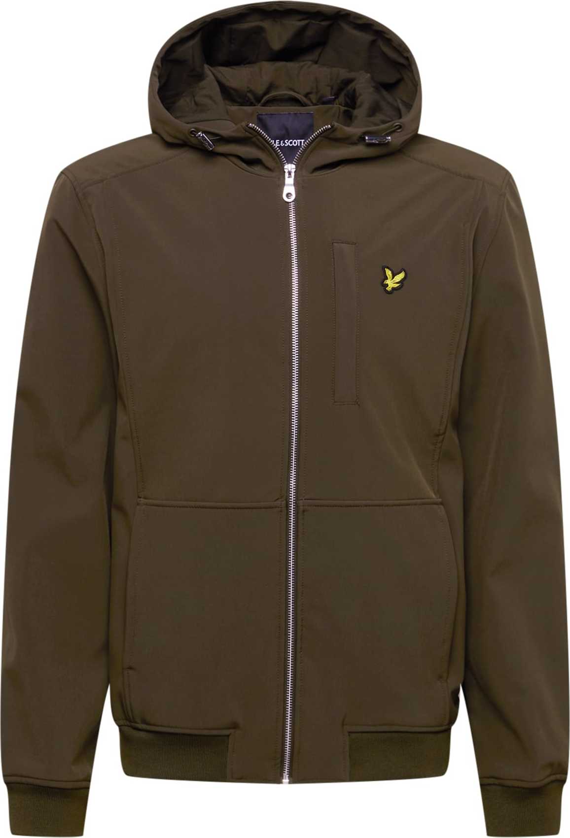 Lyle & Scott Přechodná bunda žlutá / olivová / černá