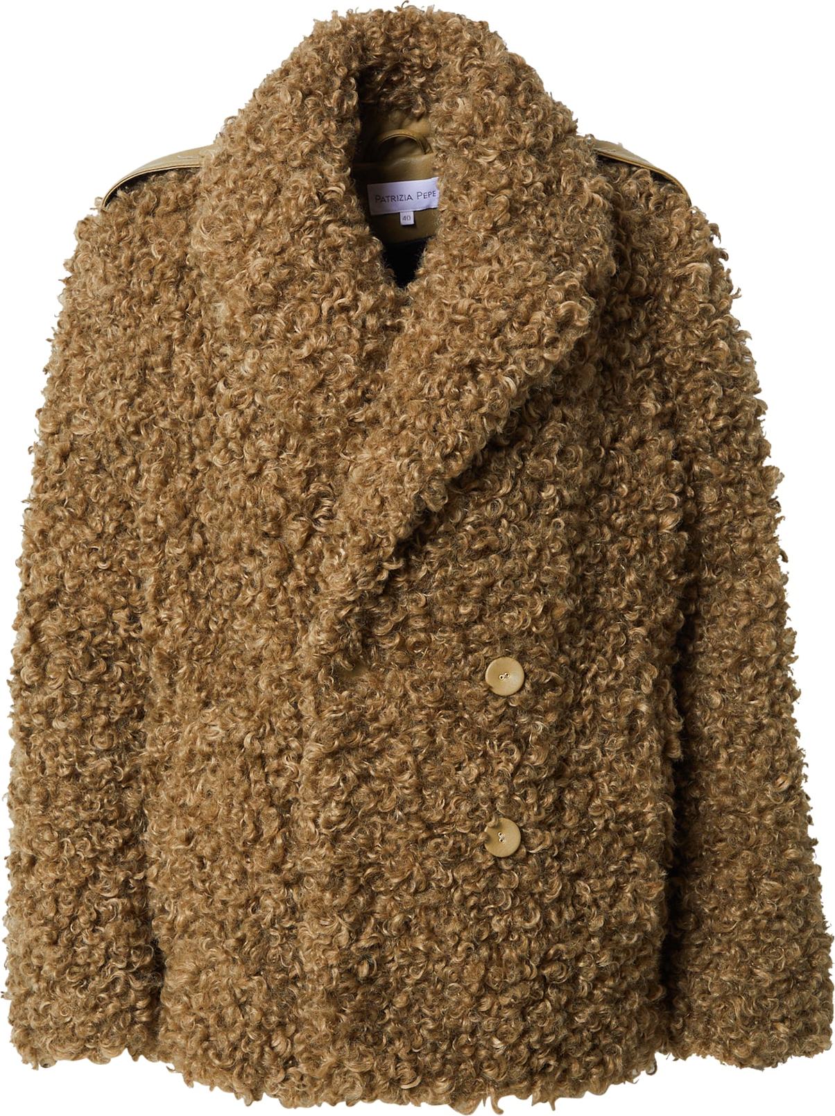 PATRIZIA PEPE Přechodná bunda 'CAPPOTTO' olivová