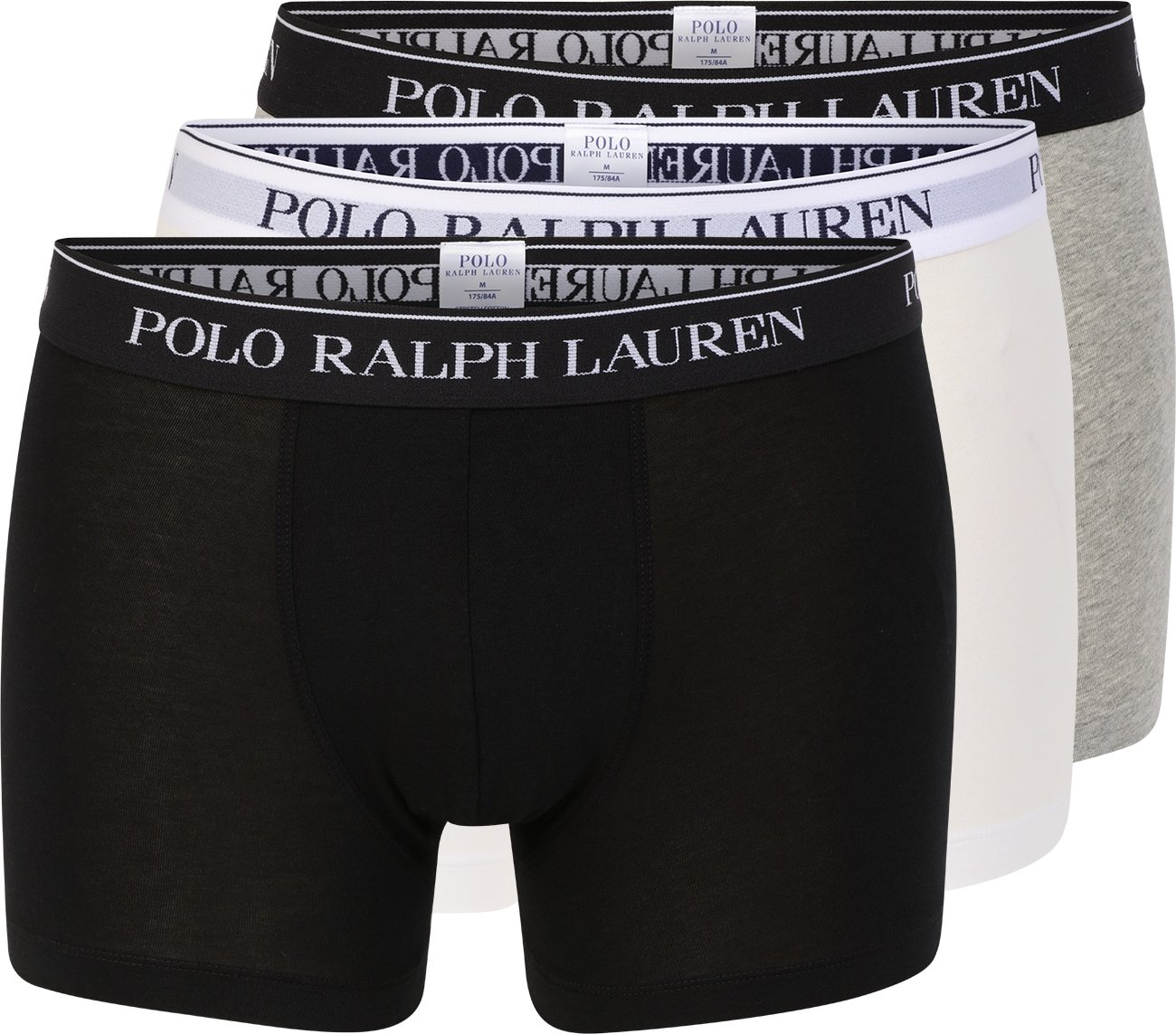 Polo Ralph Lauren Boxerky šedý melír / černá / bílá