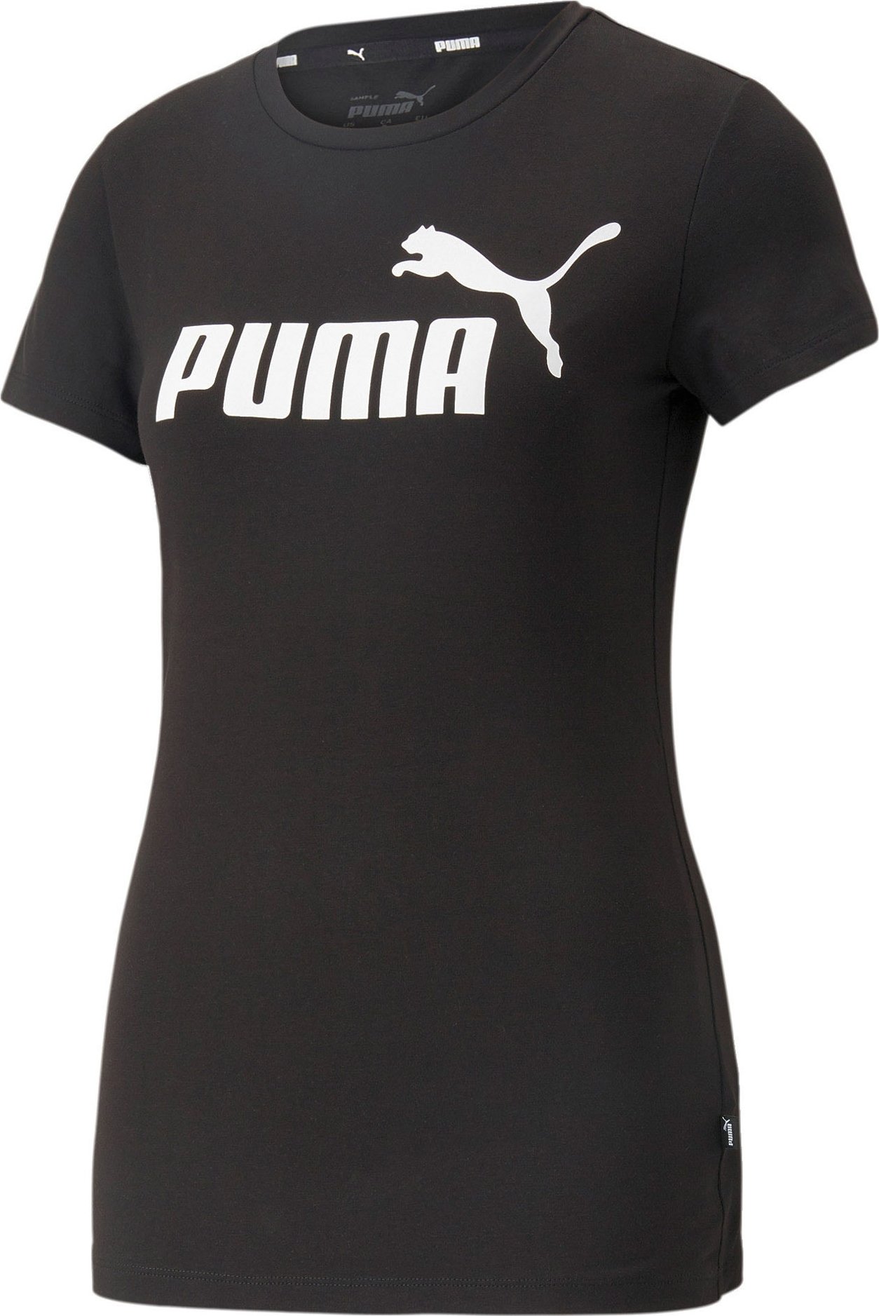 PUMA Funkční tričko černá / bílá