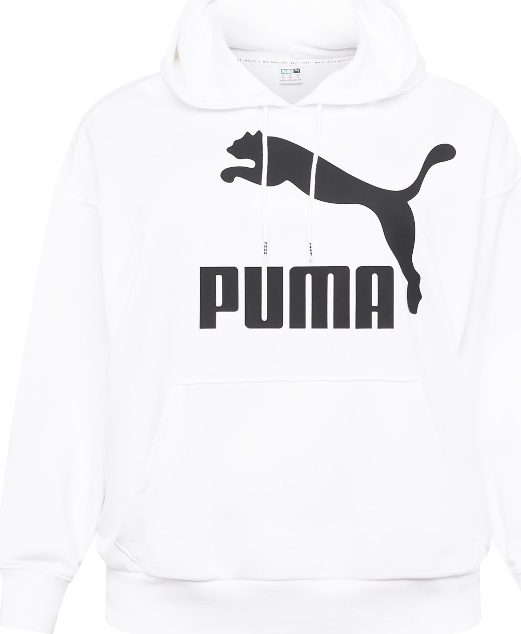 PUMA Mikina černá / bílá