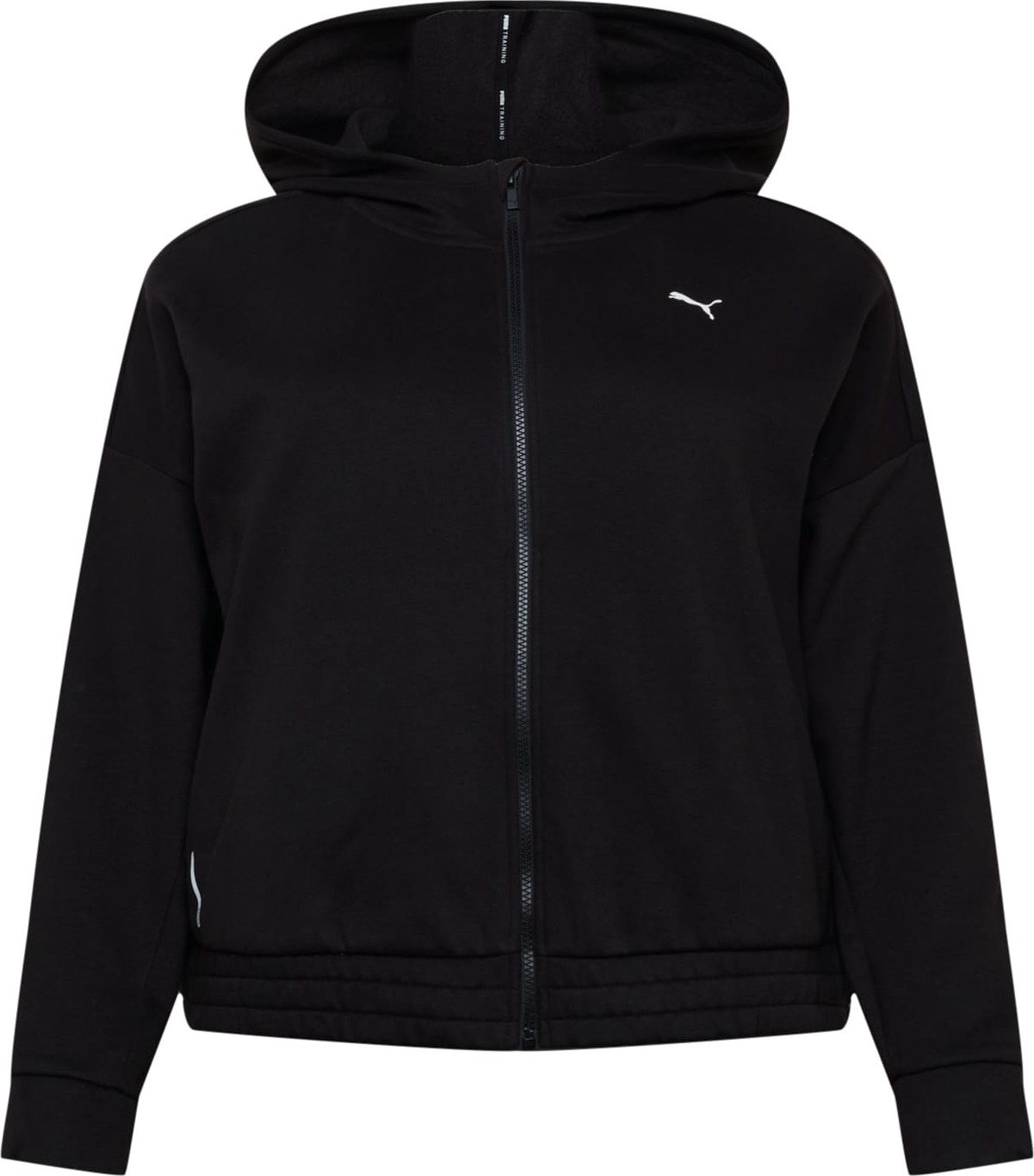 PUMA Mikina černá / bílá