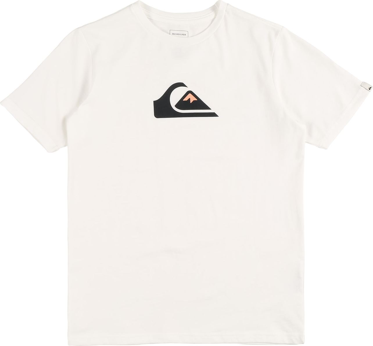 QUIKSILVER Tričko oranžová / černá / bílá