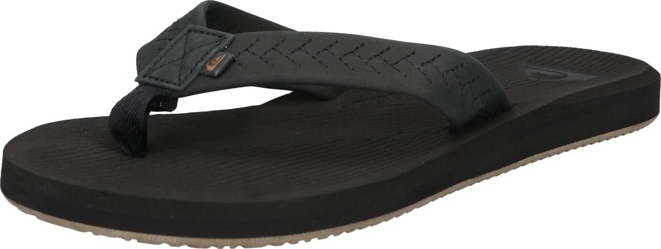 QUIKSILVER Žabky 'LEFT COASTA' hnědá / černá