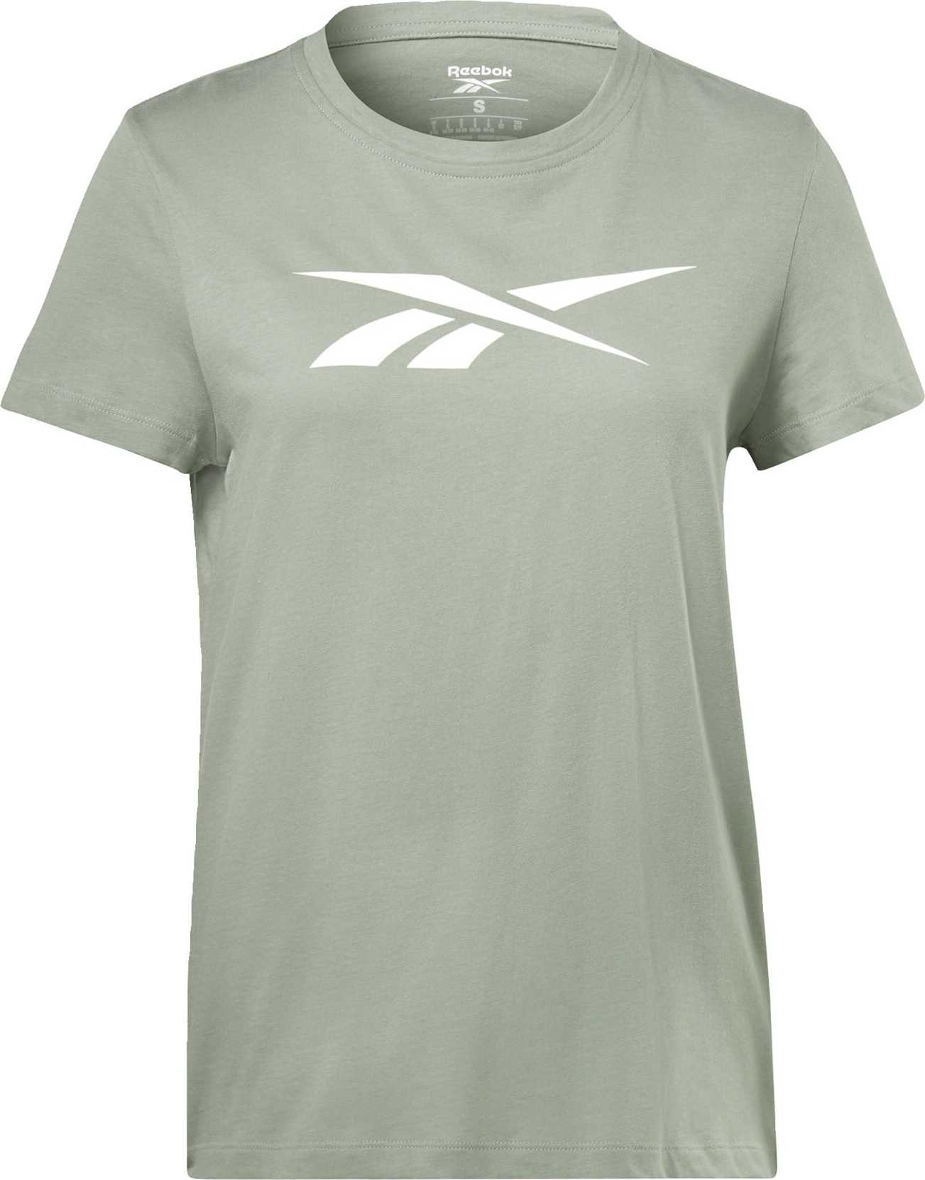 Reebok Sport Funkční tričko 'Vector' světle zelená / bílá