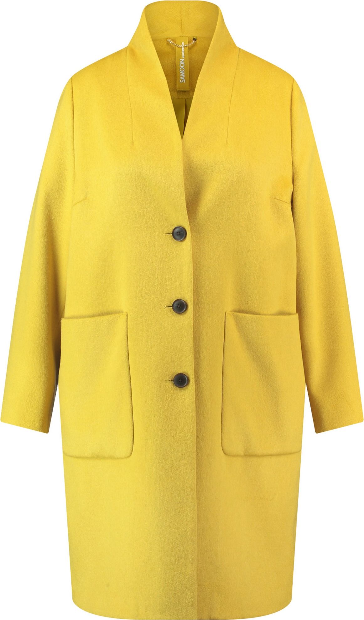 SAMOON Přechodný kabát žlutá