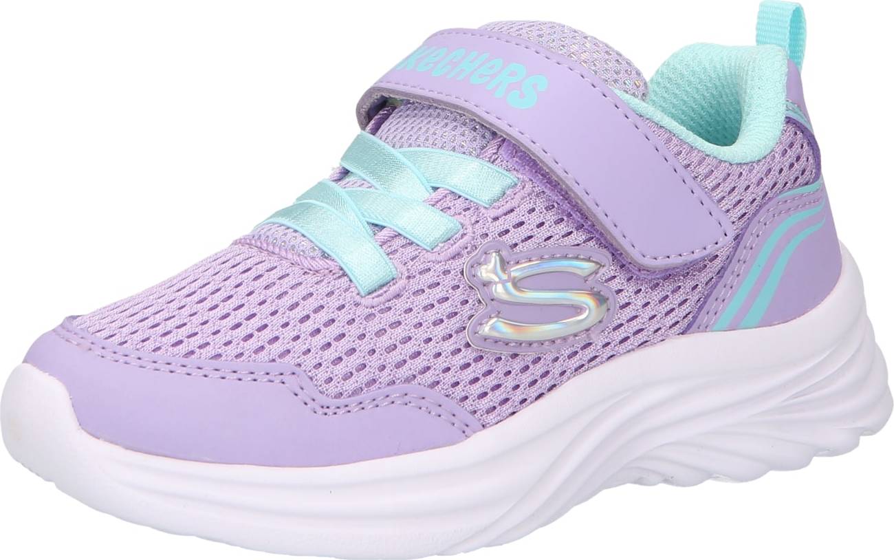 SKECHERS Tenisky nefritová / fialová / stříbrná