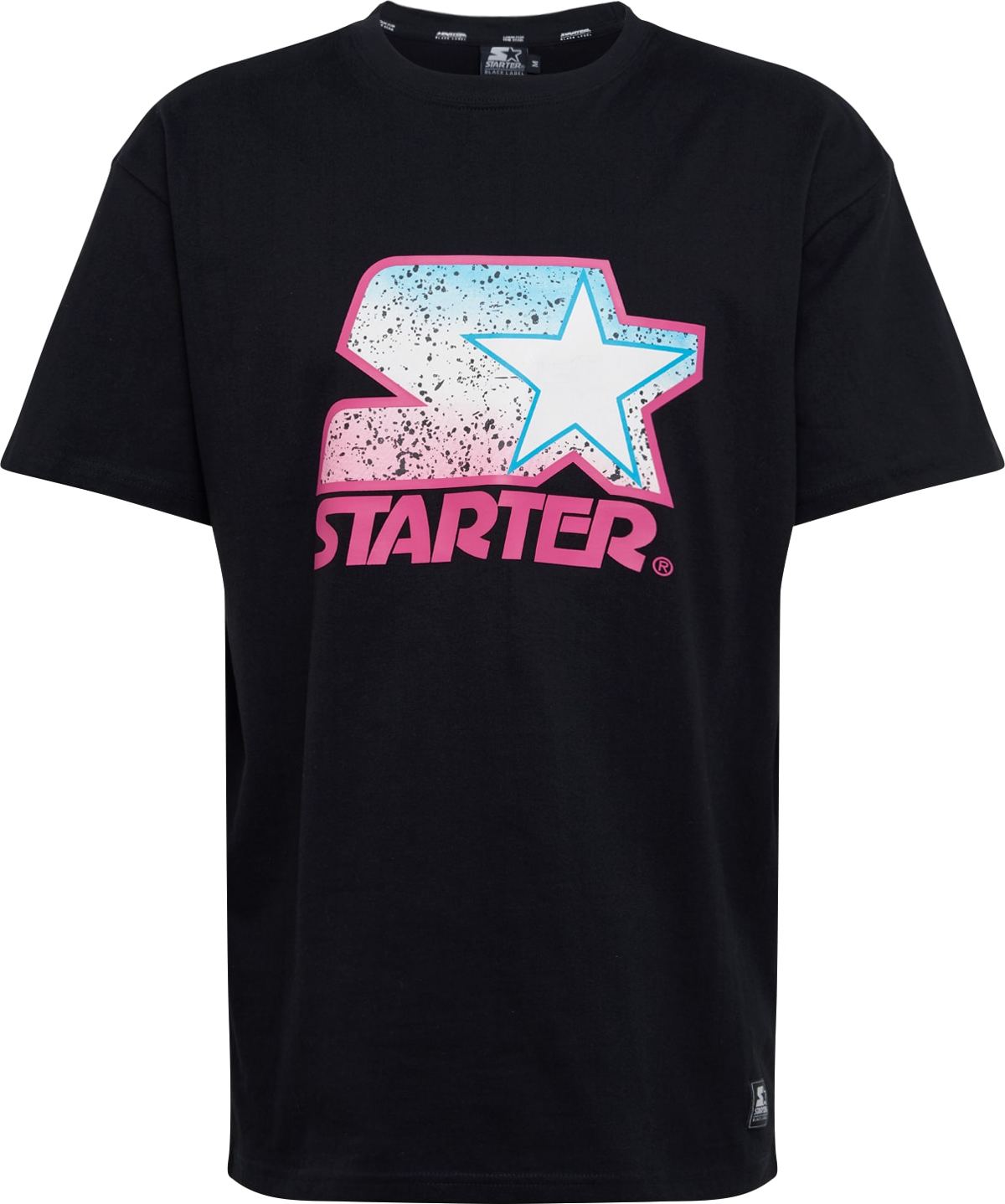Starter Black Label Tričko pink / černá / bílá