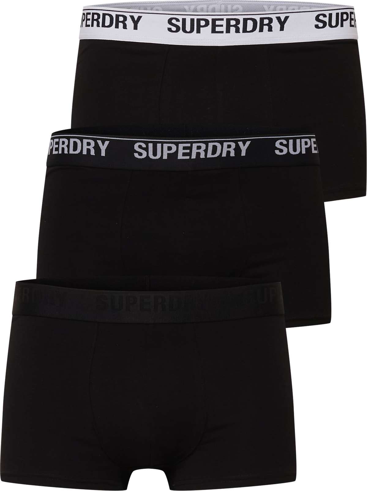 Superdry Boxerky černá / bílá