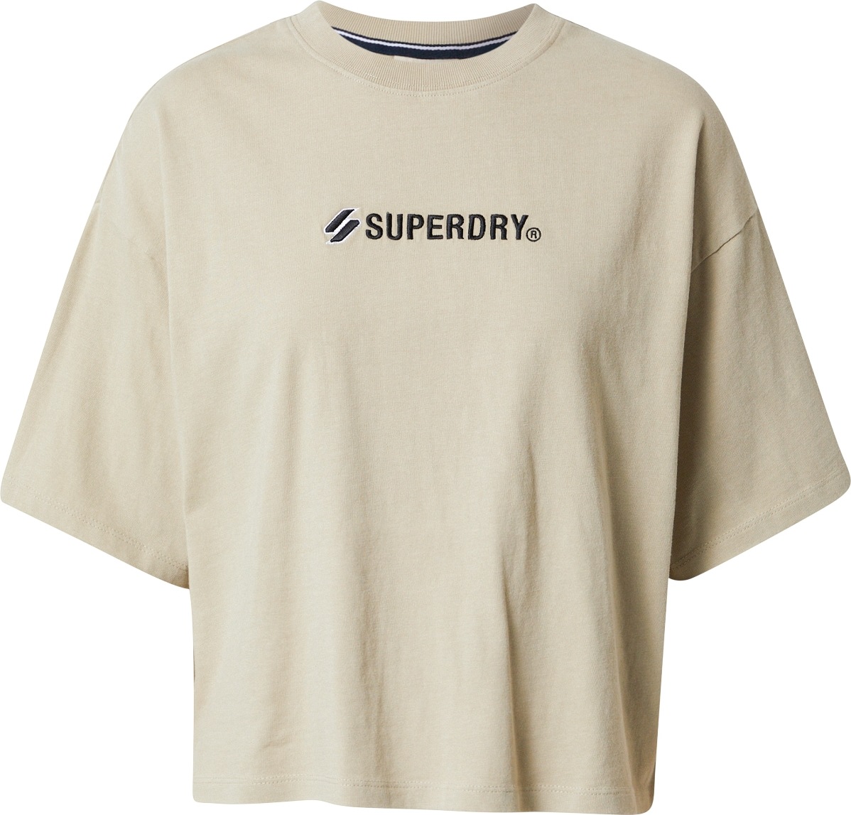 Superdry Funkční tričko písková / černá
