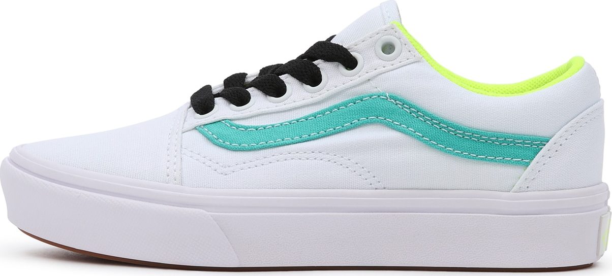VANS Tenisky 'Comfy Cush' azurová / svítivě zelená / černá / bílá