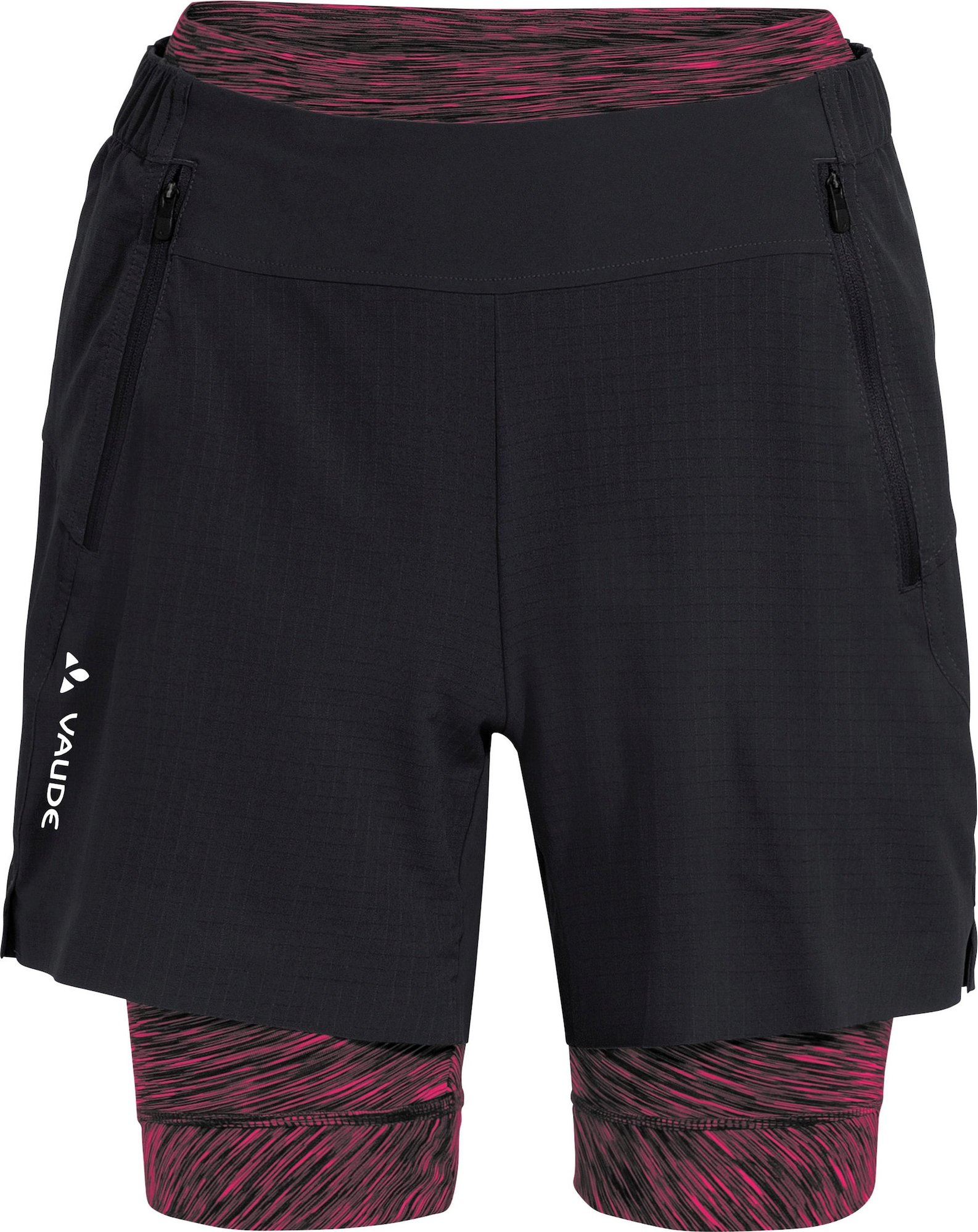 VAUDE Sportovní kalhoty 'Altissimi' pink / černá / bílá