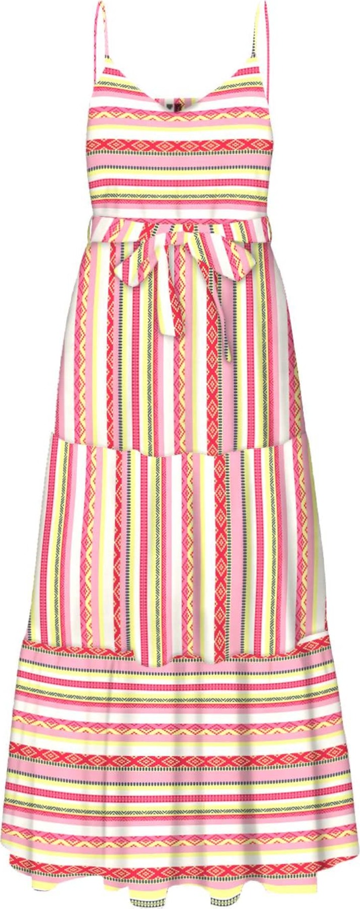 Vero Moda Petite Šaty 'Dichte' zelená / pink / červená / bílá