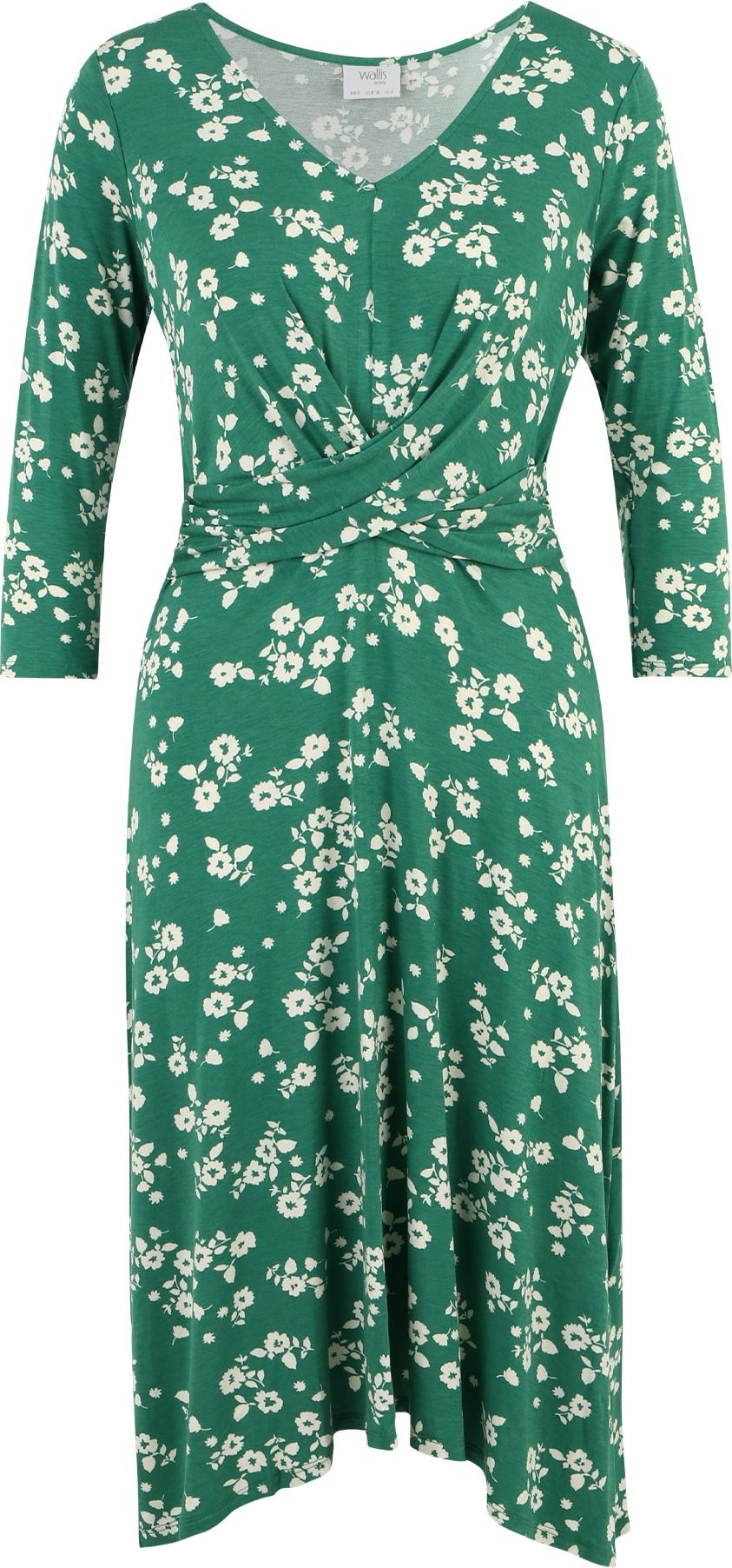Wallis Petite Šaty zelená / bílá
