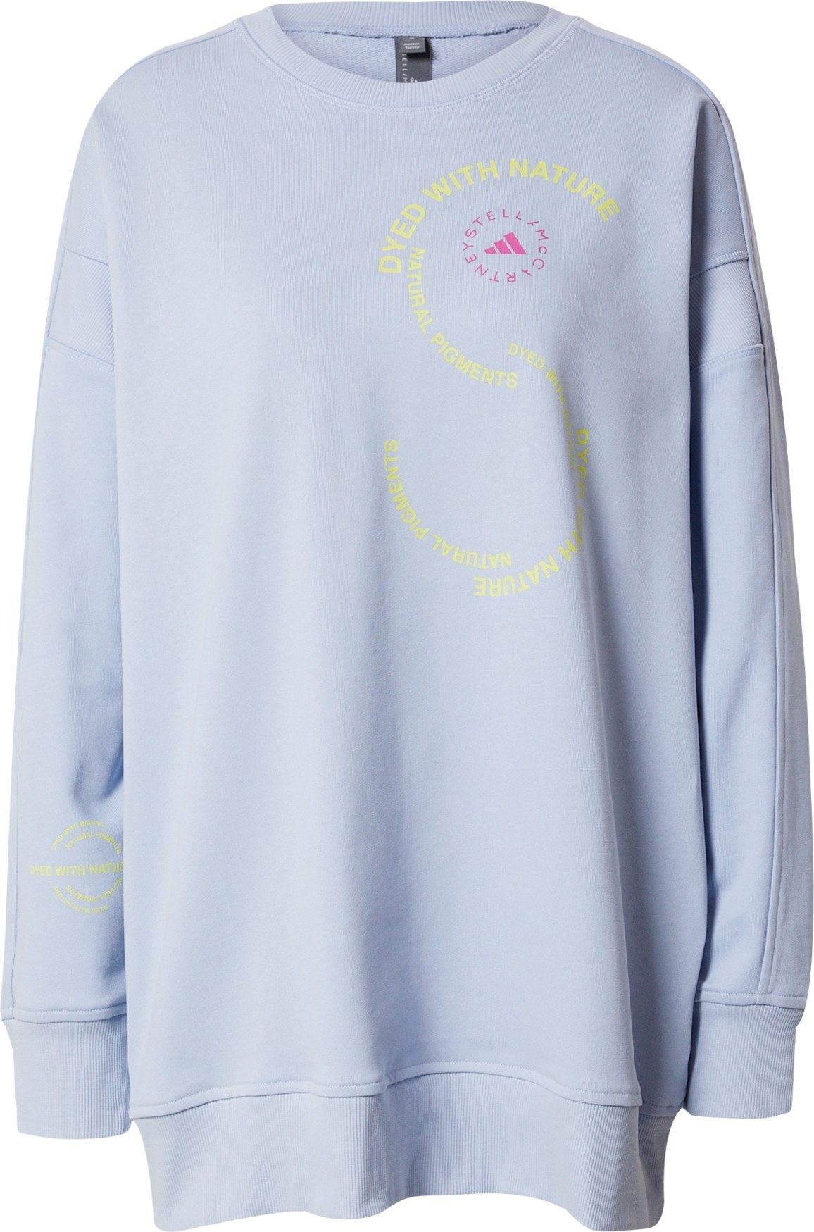 ADIDAS BY STELLA MCCARTNEY Sportovní mikina světlemodrá / citronová / pink