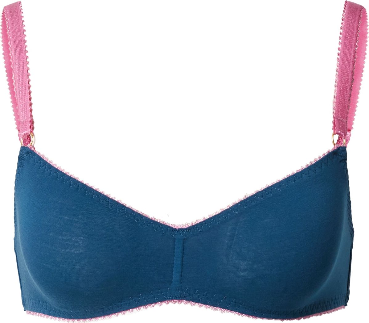 Dora Larsen Podprsenka 'ANNELI' smaragdová / světle růžová