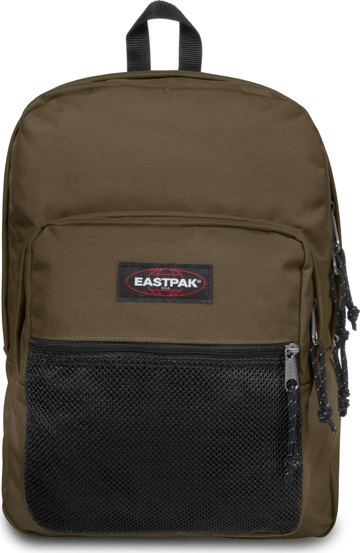 EASTPAK Batoh 'Pinnacle' olivová / červená / černá / bílá