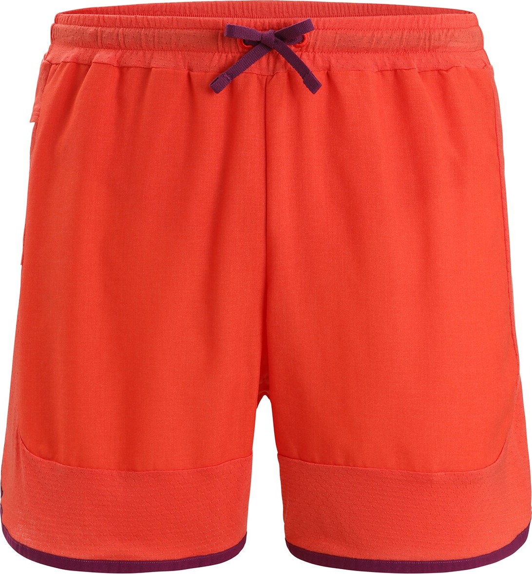 ICEBREAKER Sportovní kalhoty 'ZoneKnit' oranžově červená / černá