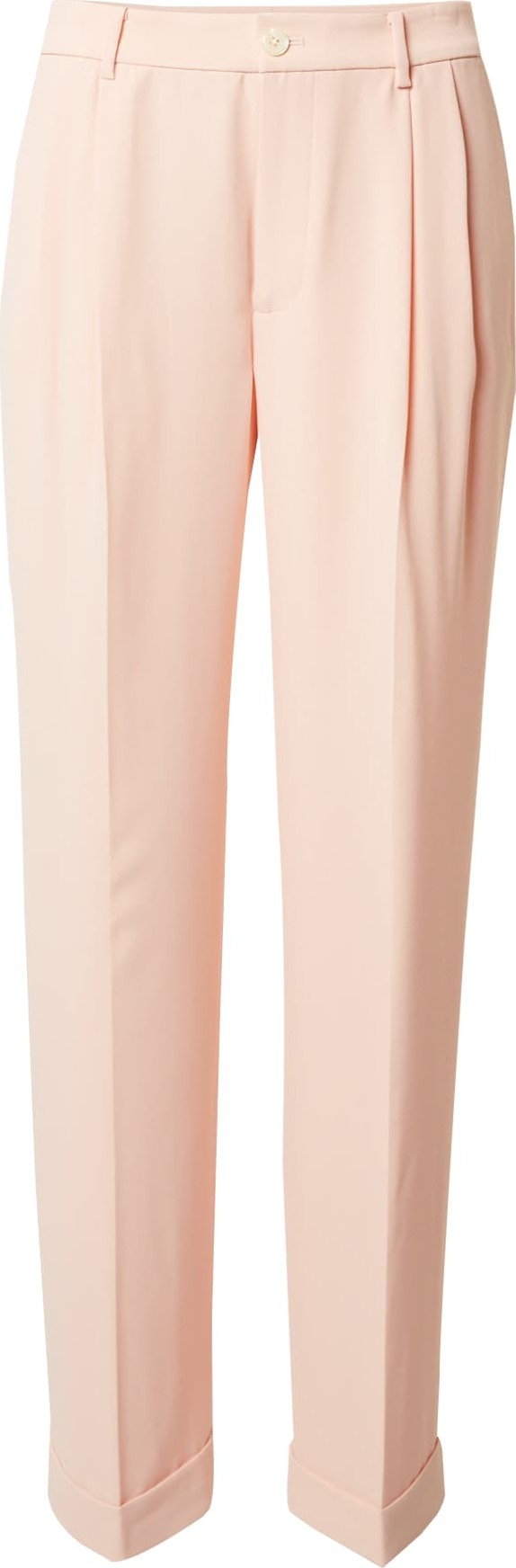 Lauren Ralph Lauren Kalhoty se sklady v pase 'IVELISSE' světle růžová