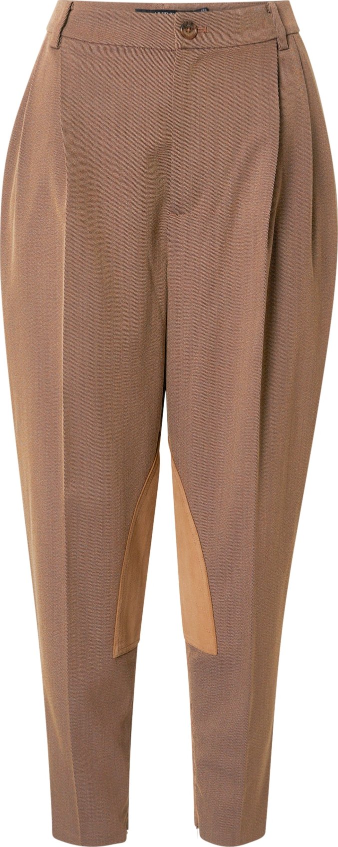 Lauren Ralph Lauren Kalhoty se sklady v pase 'JANANN' nažloutlá / písková
