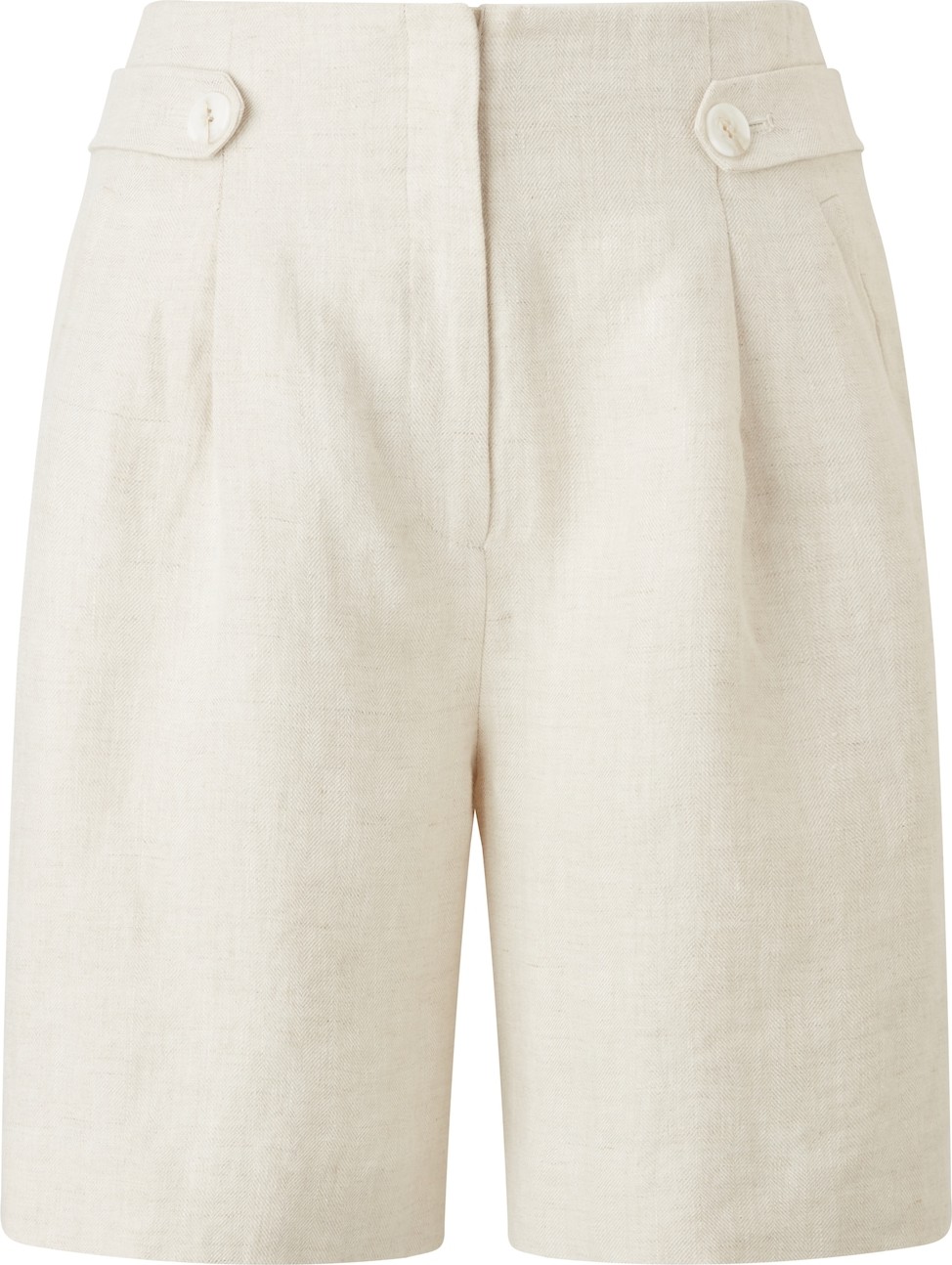 s.Oliver BLACK LABEL Kalhoty se sklady v pase barva bílé vlny