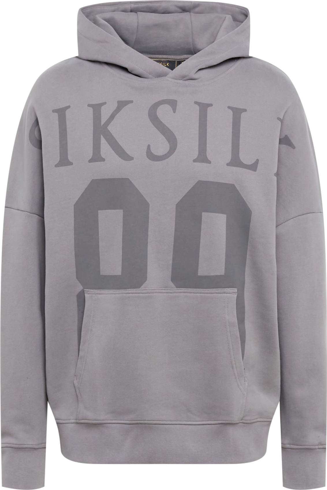 SikSilk Mikina šedá / tmavě šedá