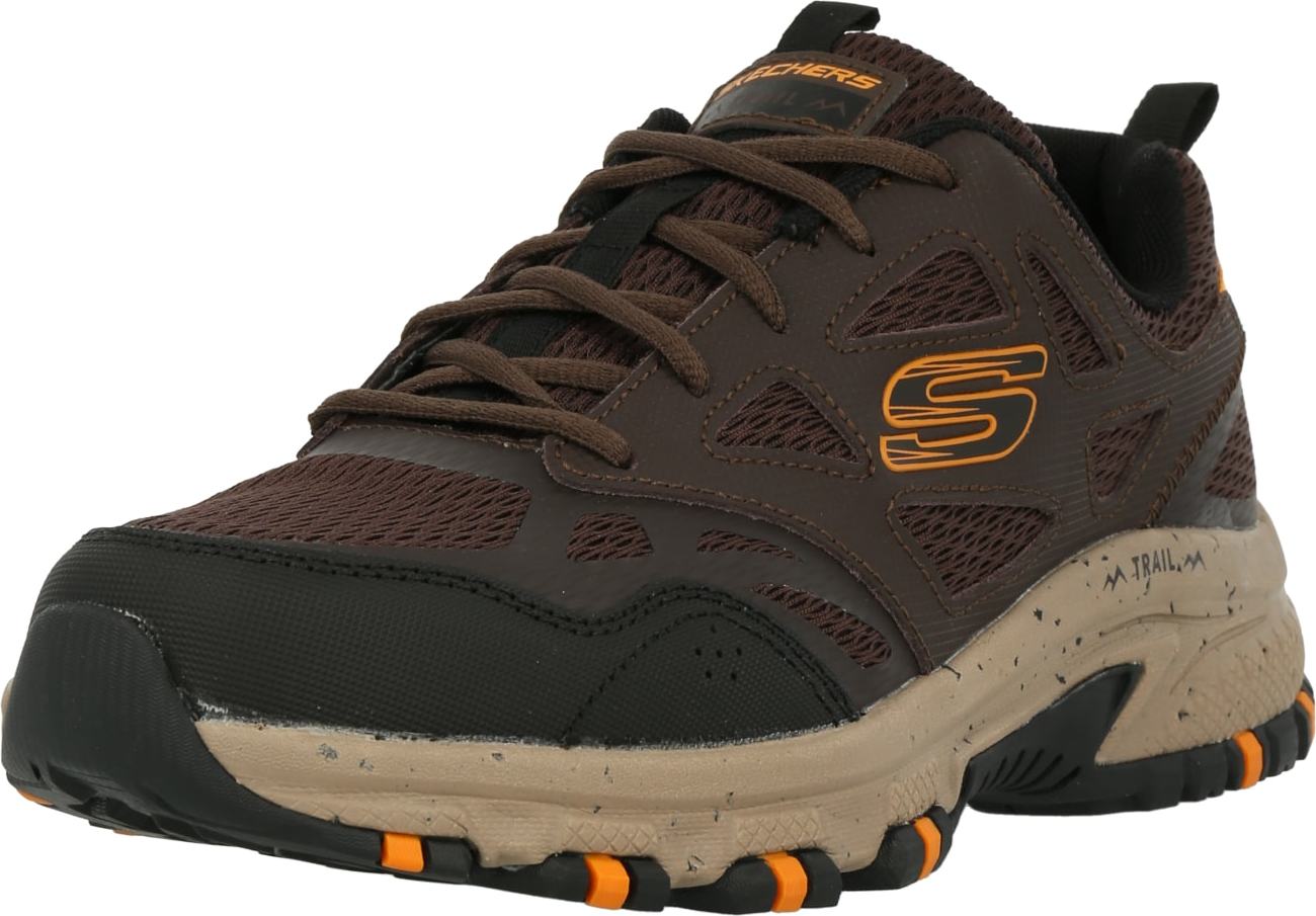 SKECHERS Tenisky 'HILLCREST' hnědá / oranžová / černá