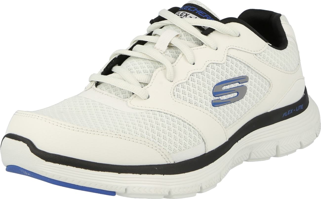 SKECHERS Tenisky modrá / světle šedá / černá / bílá