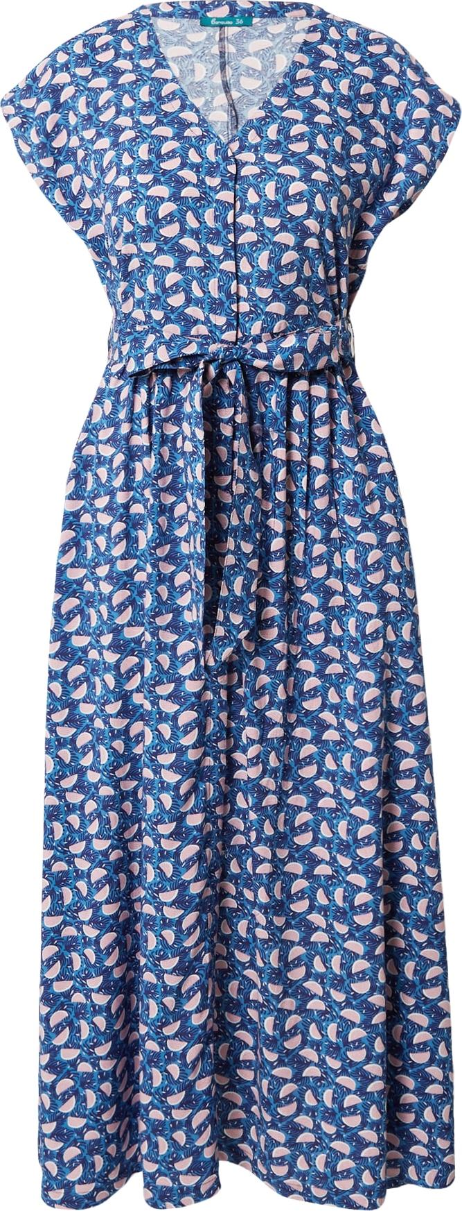 Tranquillo Košilové šaty světlemodrá / tmavě modrá / růžová / bílá