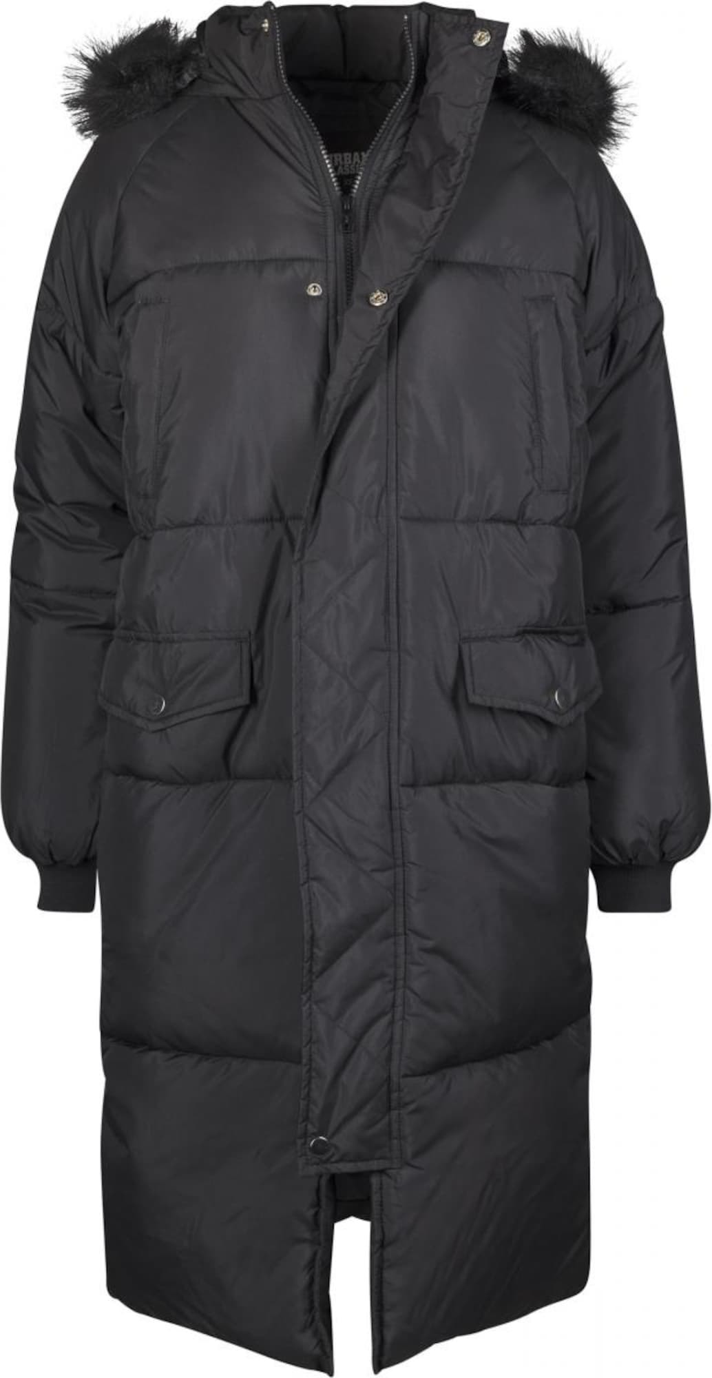 Urban Classics Zimní kabát černá