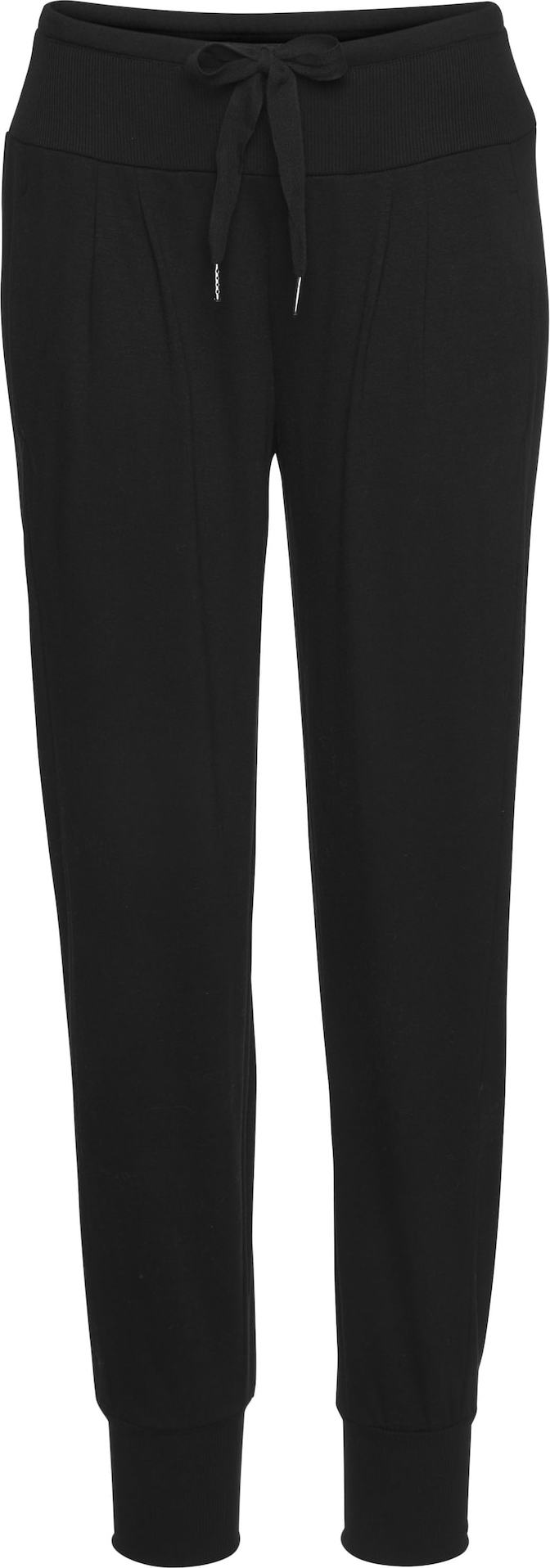 VENICE BEACH Sportovní kalhoty černá / bílá