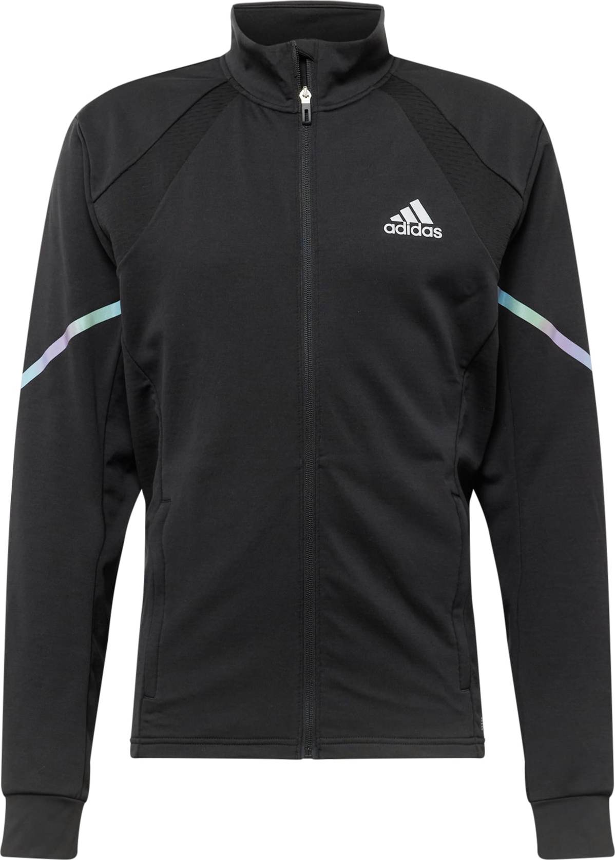 ADIDAS SPORTSWEAR Sportovní bunda pastelová modrá / pastelově červená / černá / bílá