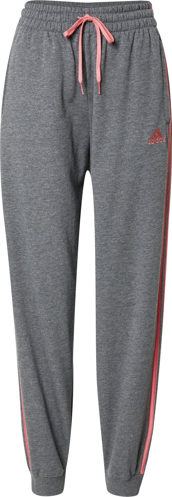 ADIDAS SPORTSWEAR Sportovní kalhoty šedá / pastelově červená