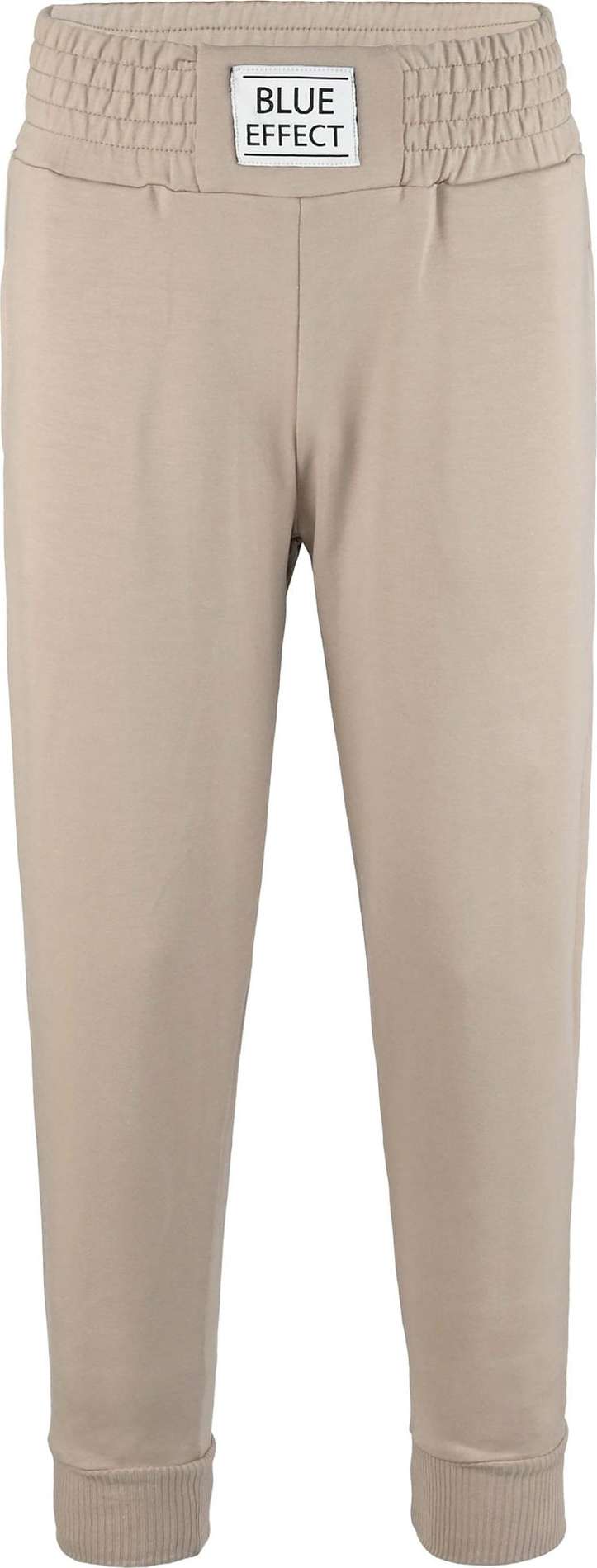 BLUE EFFECT Kalhoty světle hnědá / bílá
