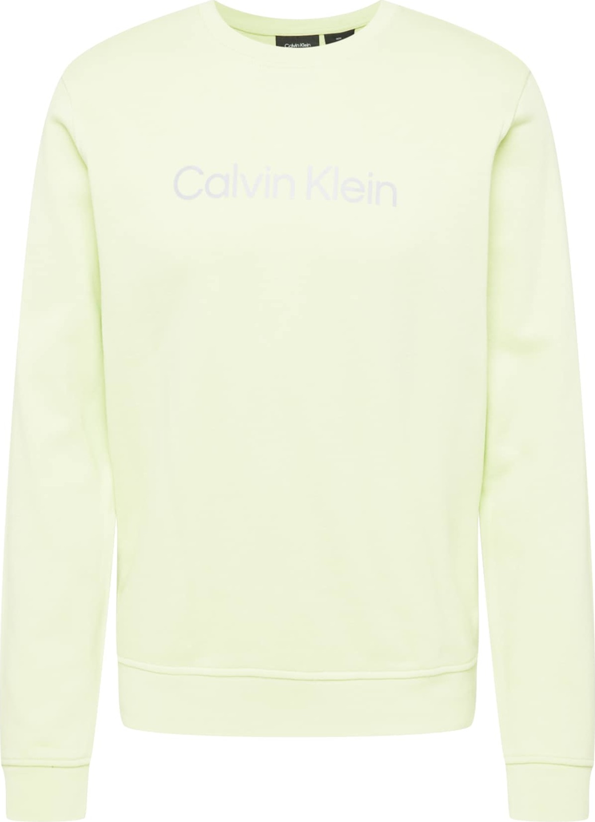 Calvin Klein Sport Mikina stříbrně šedá / světle zelená