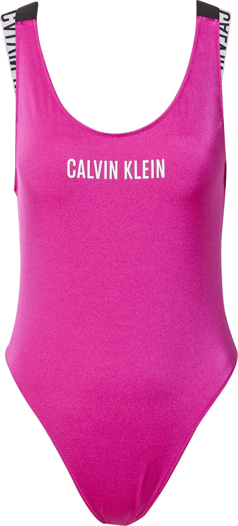 Calvin Klein Swimwear Plavky fuchsiová / černá / bílá