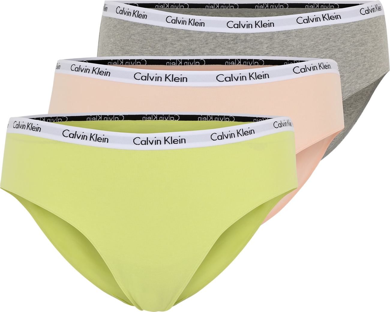 Calvin Klein Underwear Plus Kalhotky žlutá / šedá / růžová / černá / bílá
