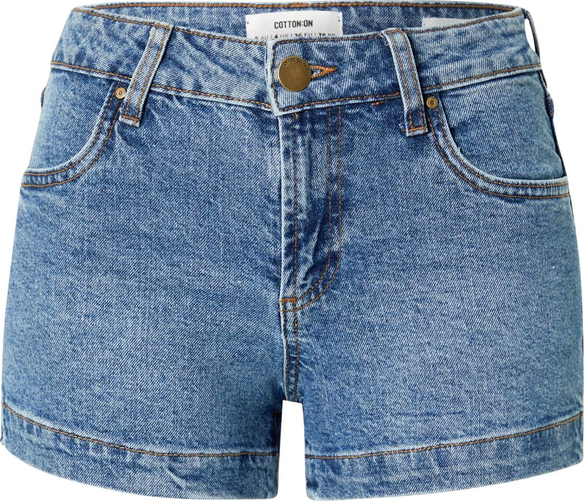 Cotton On Džíny 'MID RISE CLASSIC STRETCH DENIM SHORT' modrá džínovina