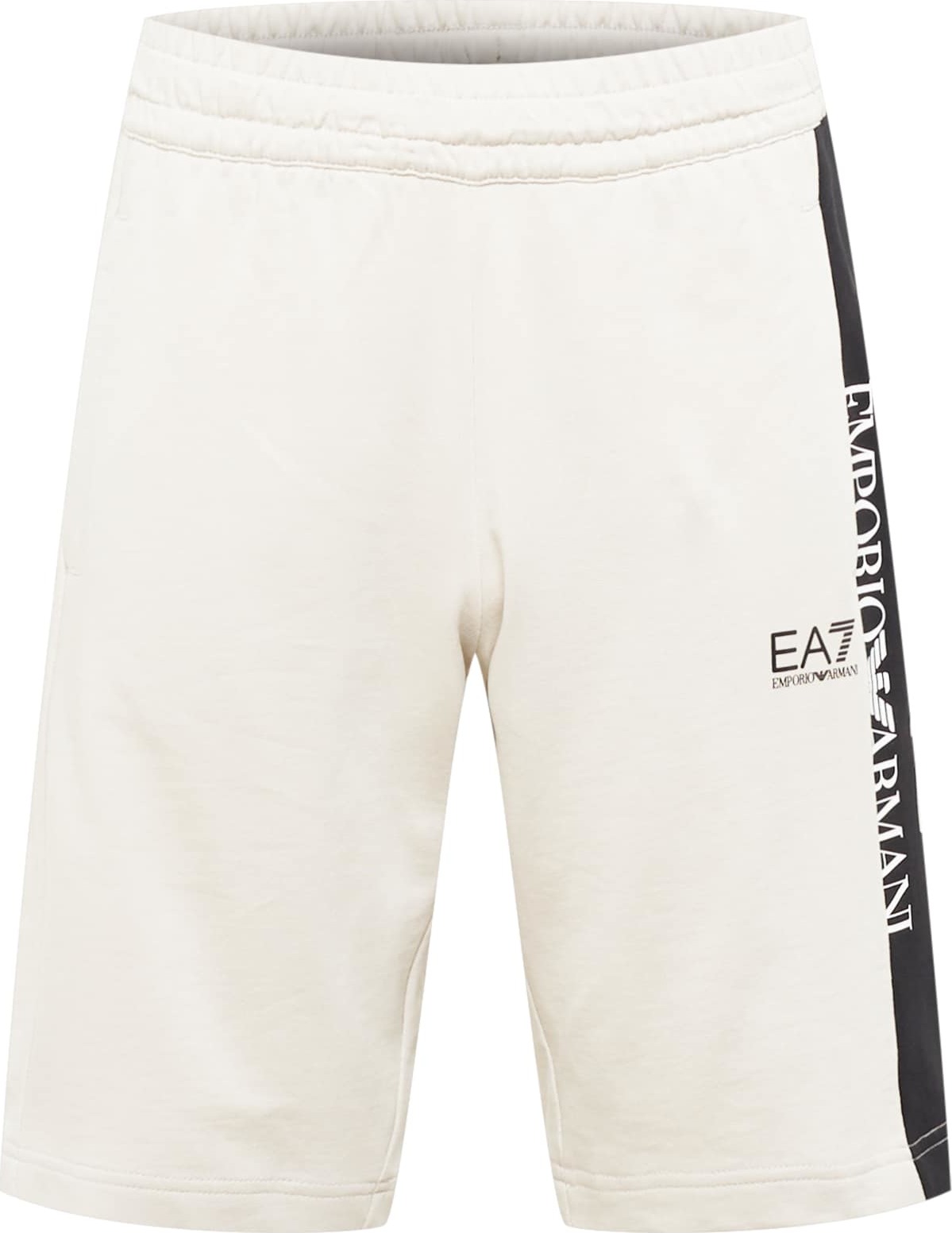 EA7 Emporio Armani Kalhoty krémová / černá