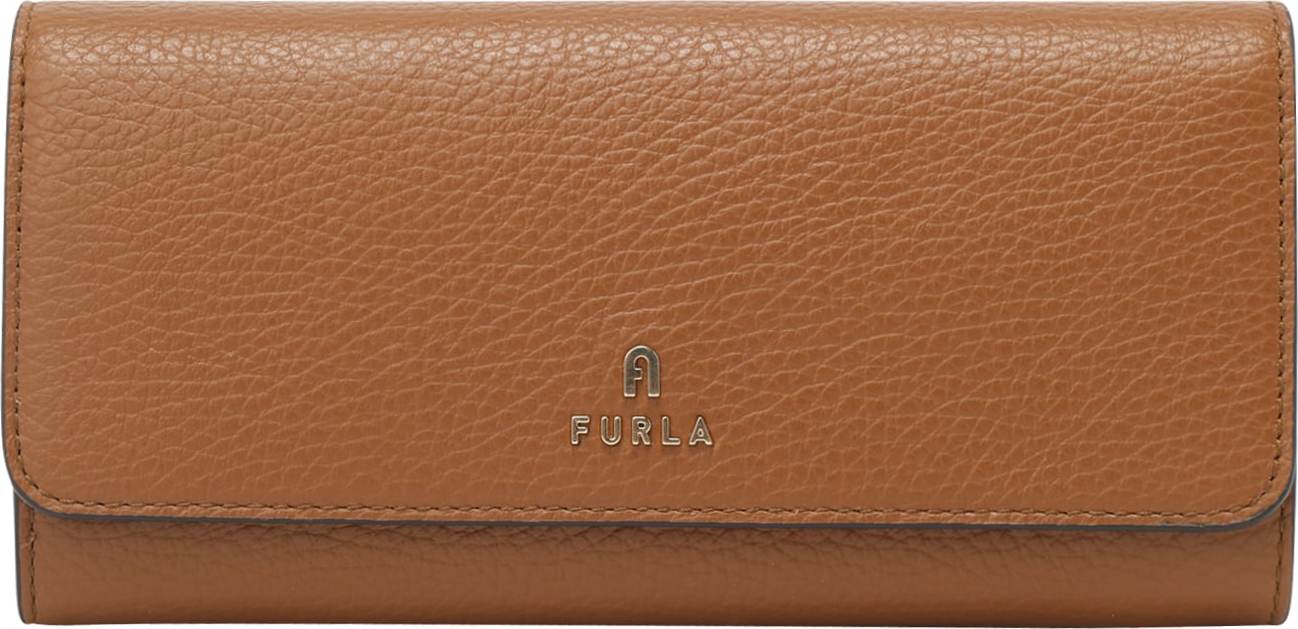 FURLA Peněženka 'Camelia' koňaková / zlatá