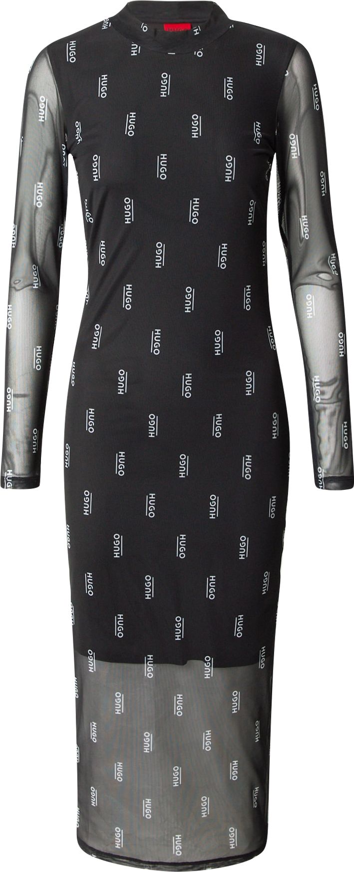 HUGO Šaty 'Nasusi' černá / offwhite