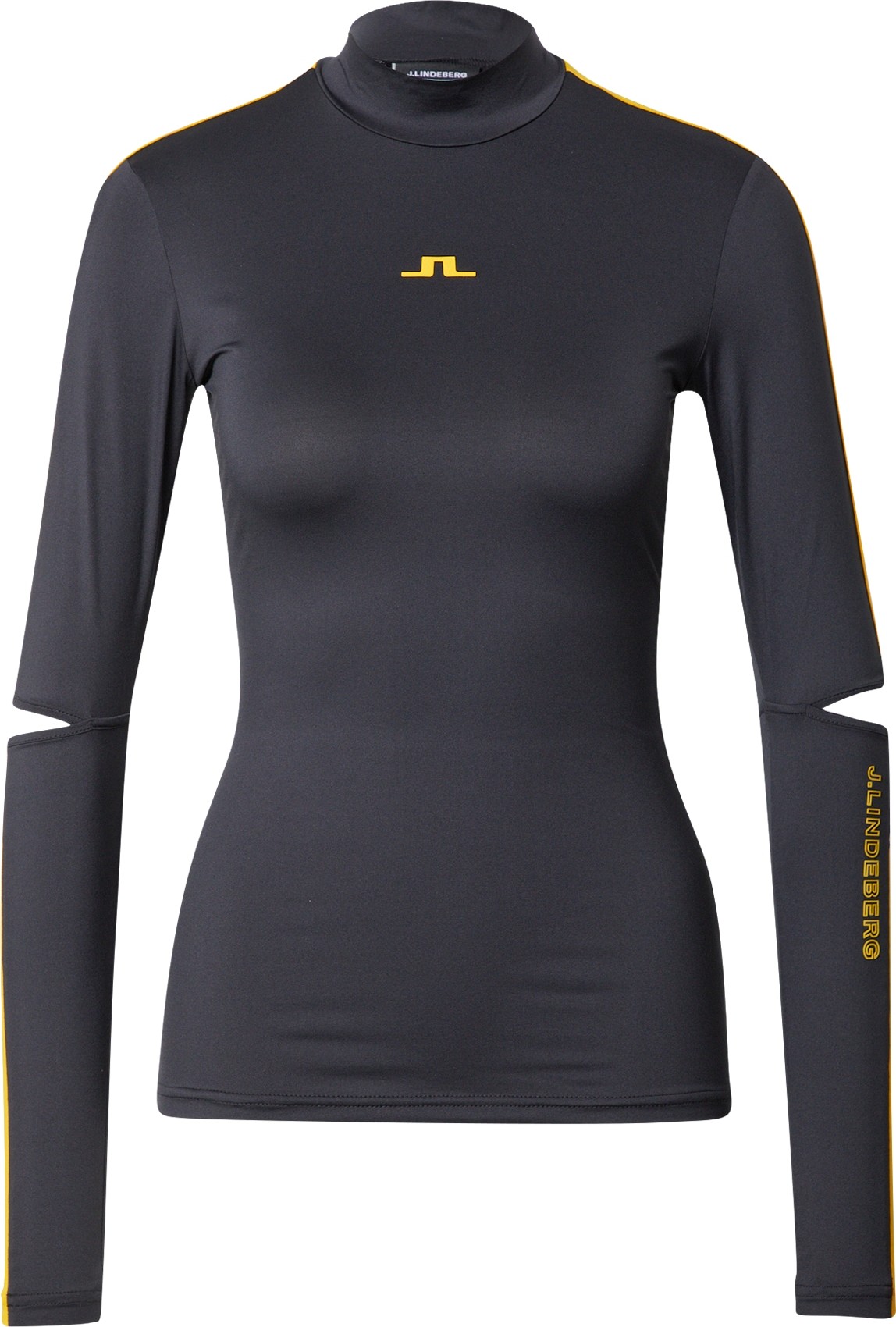 J.Lindeberg Funkční tričko 'Diane' žlutá / černá