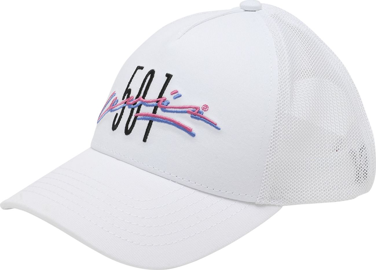 LEVI'S Kšiltovka královská modrá / grafitová / světle růžová / bílá