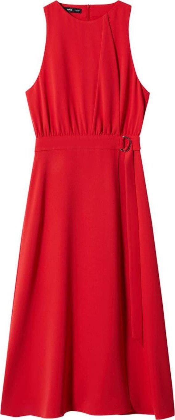 MANGO Koktejlové šaty 'Chelsie' ohnivá červená