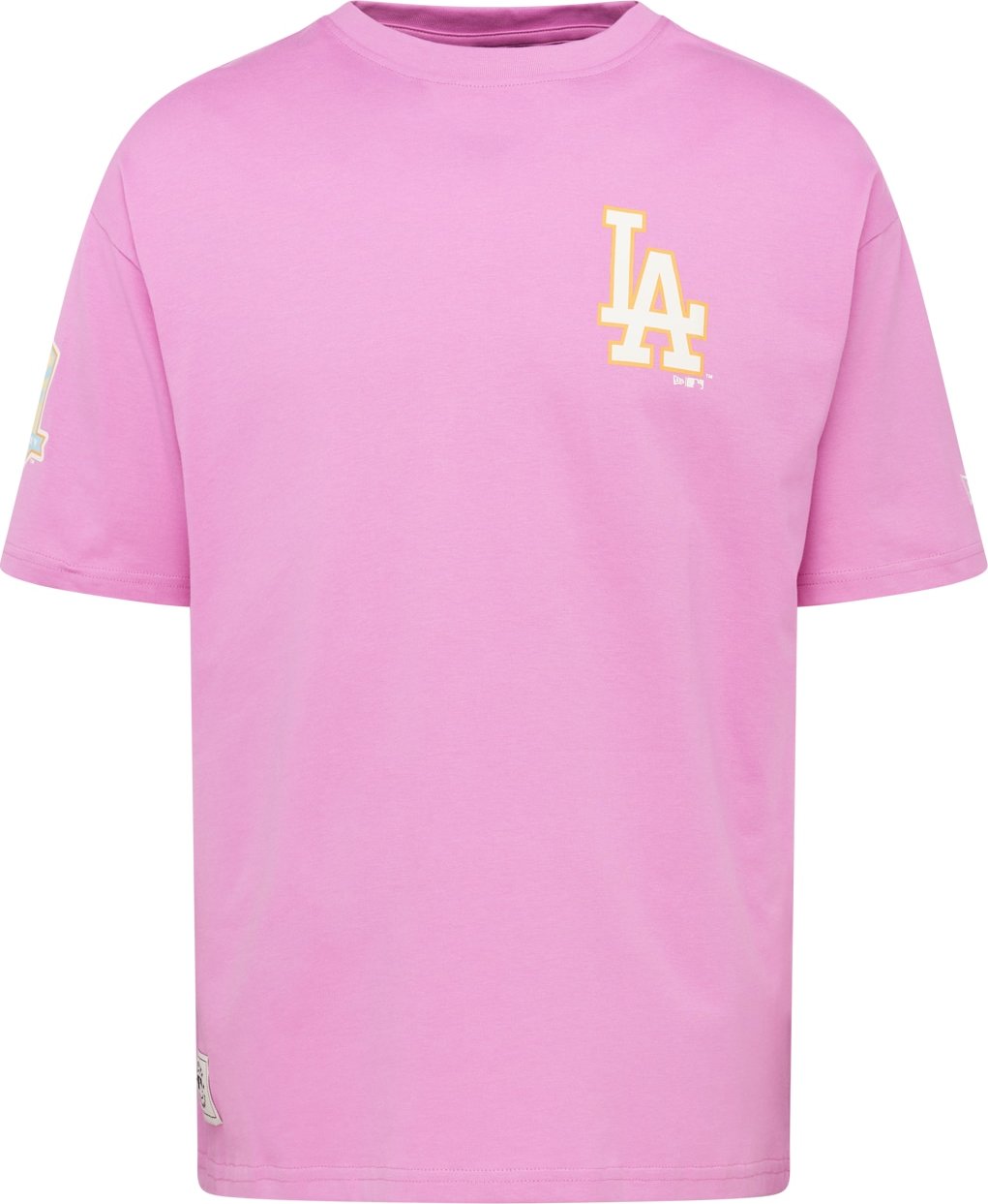 NEW ERA Tričko limone / nefritová / fuchsiová / bílá