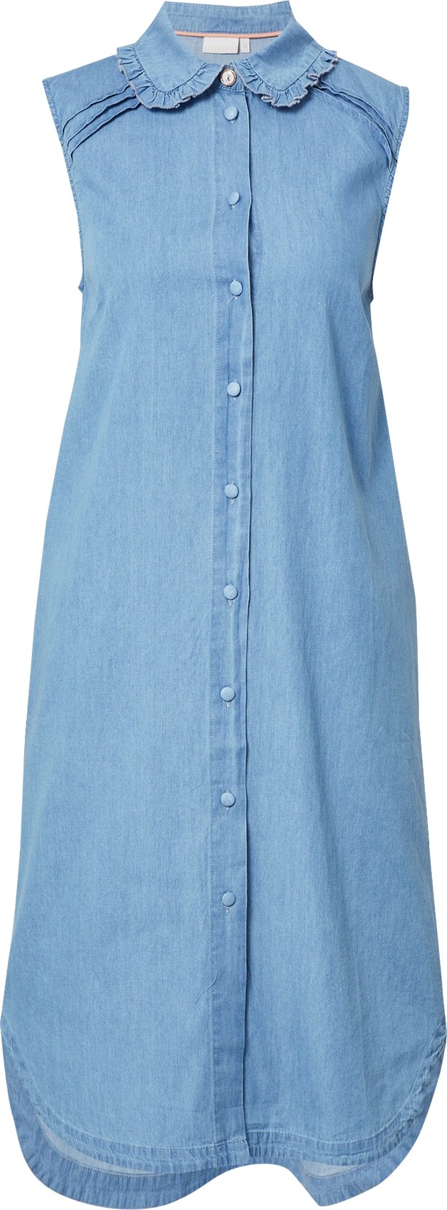 NÜMPH Košilové šaty 'CHERITH' modrá džínovina