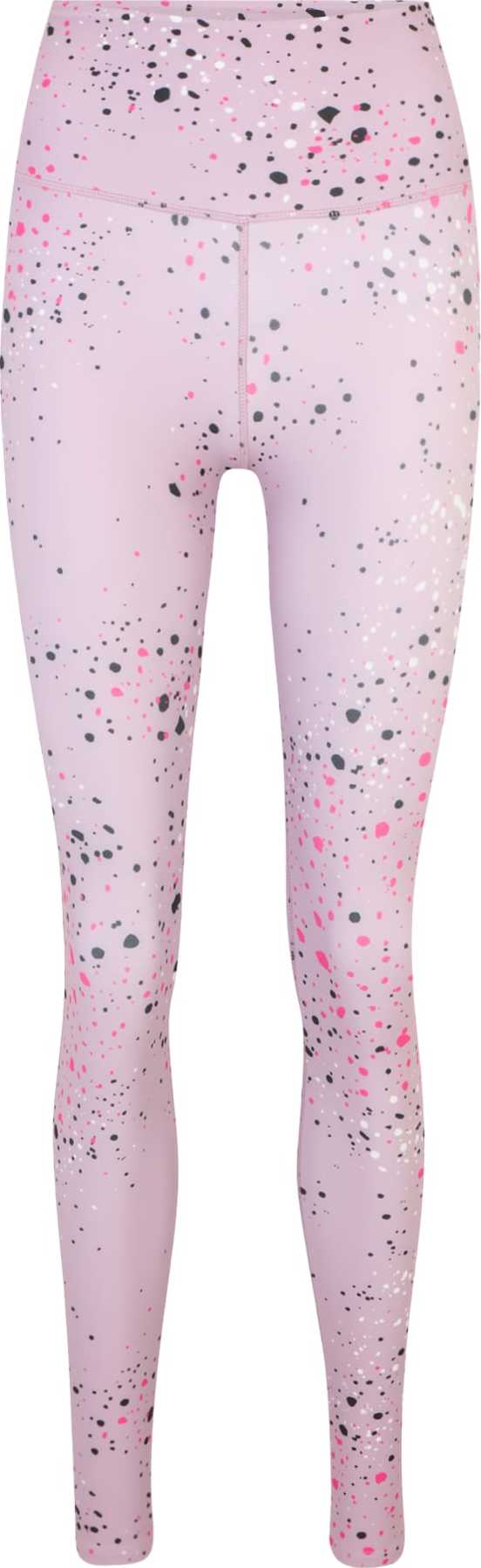 Reebok Sport Sportovní kalhoty 'Lux' pastelová fialová / pink / černá / bílá