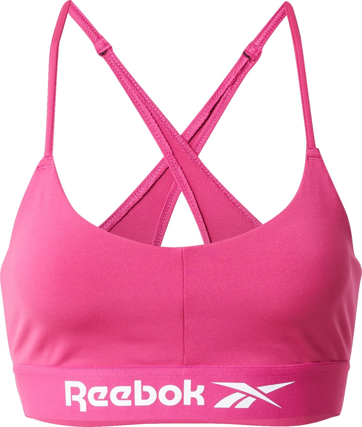 Reebok Sport Sportovní podprsenka pink / bílá