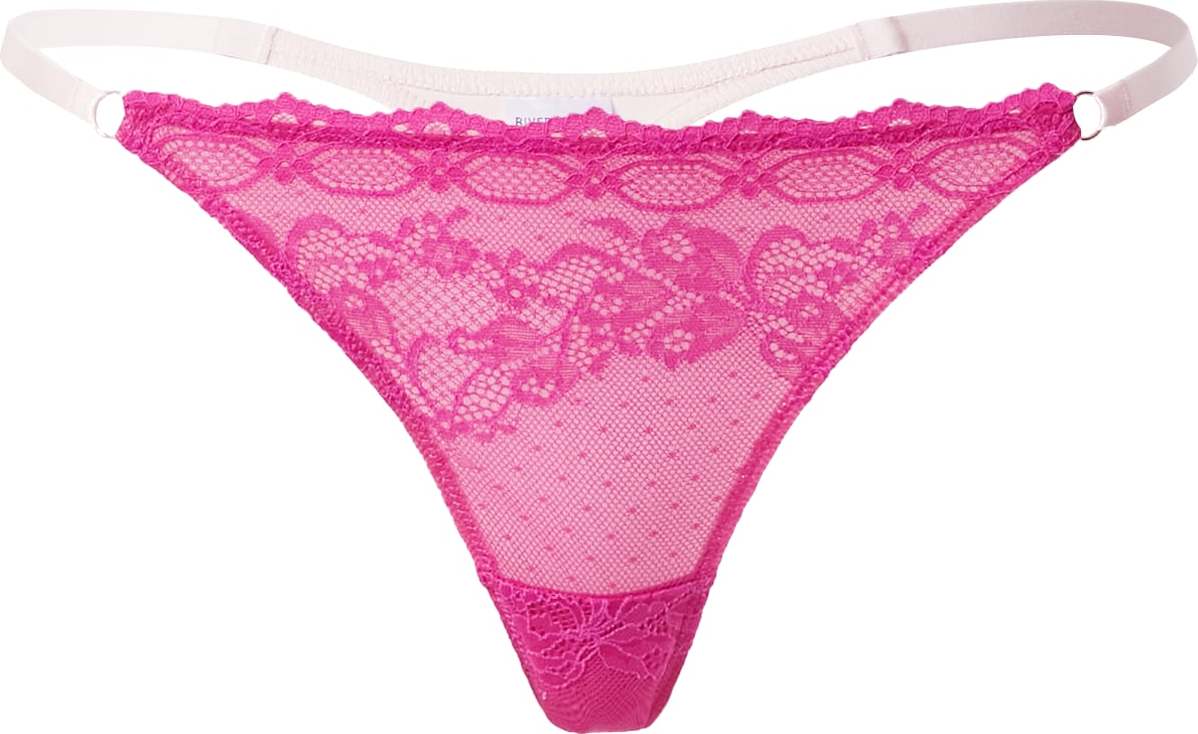 River Island Tanga pink / bílá