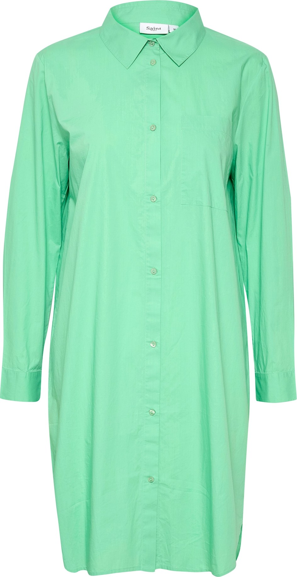 SAINT TROPEZ Košilové šaty 'Louise' světle zelená